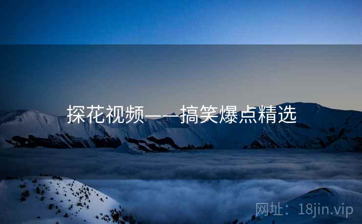 探花视频——搞笑爆点精选